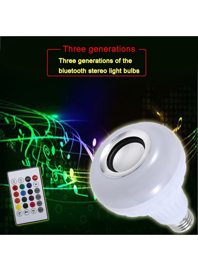 اليشمك لمبة بإضاءة LED مع مكبر صوت لتشغيل الموسيقى بتحكم ذكي عبر تقنية البلوتوث أبيض 95x95x130سم - Image 3