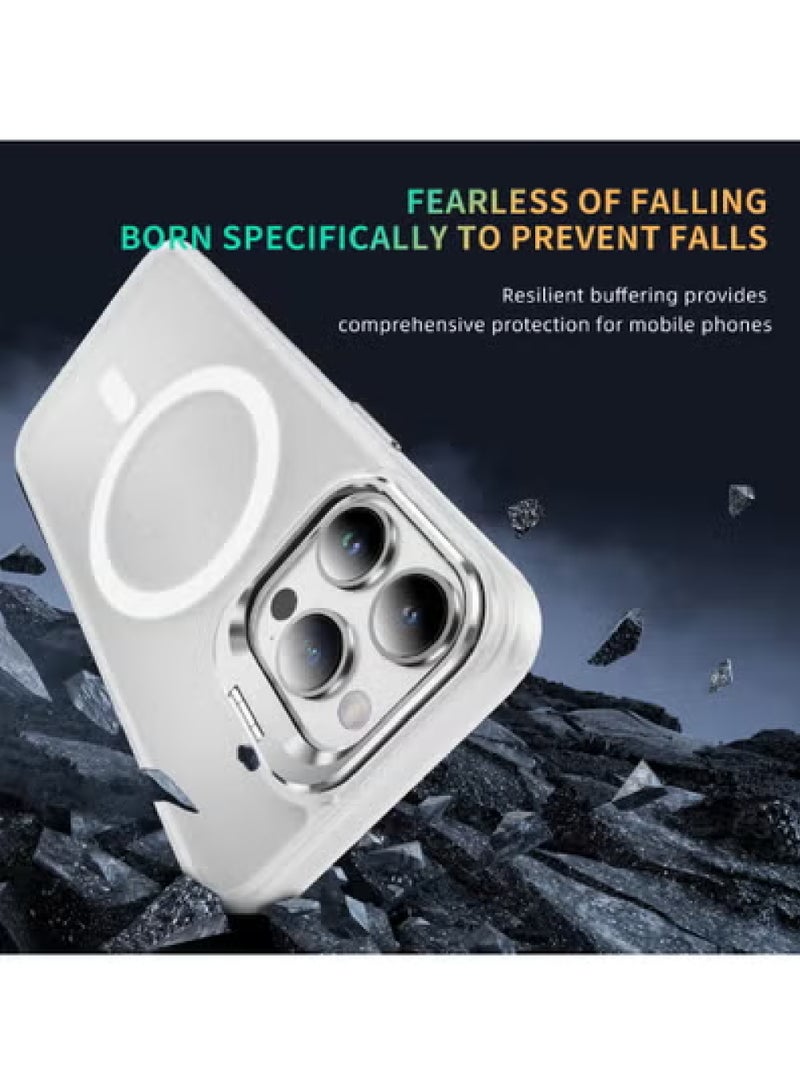 Rock Pow Case for iPhone 14 Pro Compatible with MagSafe Built-in Camera Ring Stand Shock Proof-Grade Protection Magnetic Phone Classic Kickstand Case  - Image 5