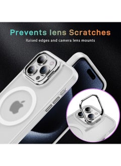 Rock Pow Case for iPhone 14 Pro Compatible with MagSafe Built-in Camera Ring Stand Shock Proof-Grade Protection Magnetic Phone Classic Kickstand Case  - Image 3