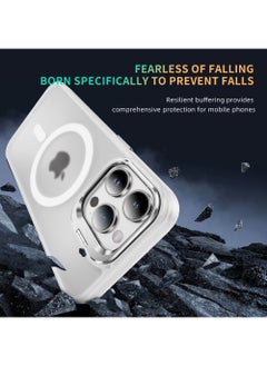 Rock Pow Case for iPhone 14 Pro Compatible with MagSafe Built-in Camera Ring Stand Shock Proof-Grade Protection Magnetic Phone Classic Kickstand Case  - Image 5