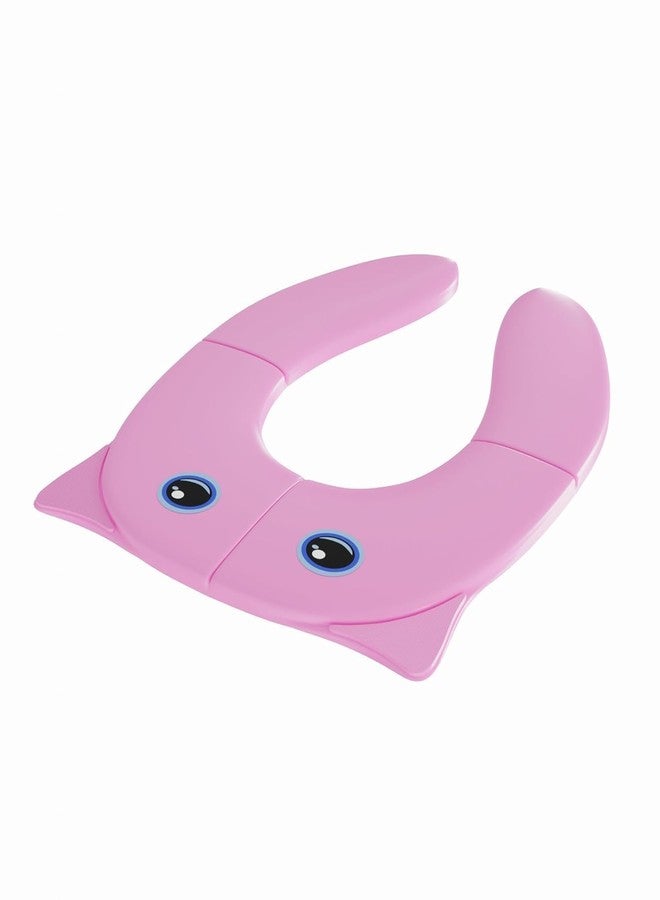 vulrian Foldable Kids Toilet Seat Cover, Portable Travel Potty Training Seat, Owl Design, (pink) - Image 5