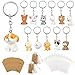 BANBALLON 12 PACK Puppy Dog Party Favors Puppy Key Chain With Organza Bags Thank You Kraft Tags For Back To School Item Birthday Party Favors Backpack Key Decorations Classroom Rewards Dog Theme Supplies - Image 4