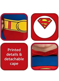 Brain Giggles Brain Giggles Superman Costume for Kids Party Superhero Dress-Up Theme Party Roleplay Costume  - Image 3
