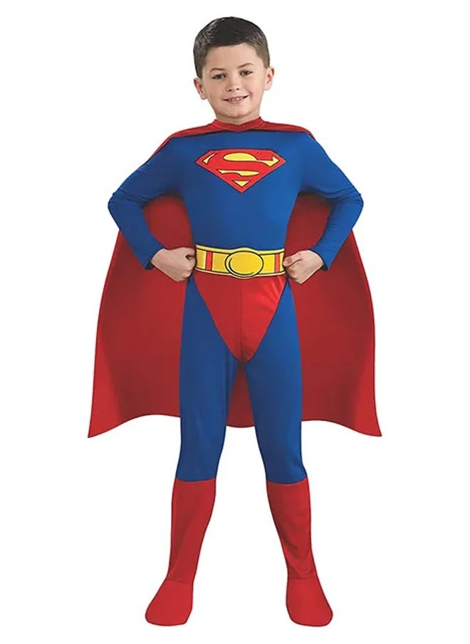Brain Giggles Brain Giggles Superman Costume for Kids Party Superhero Dress-Up Theme Party Roleplay Costume  - Image 1