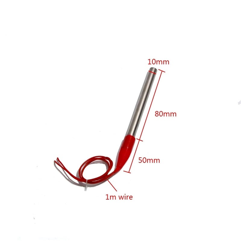 Low Voltage Immersion Water Heating Element DC 24V Electric Waterproof Heater Tube 80mm 50/100/200/300/400W 1M Wire - Image 3
