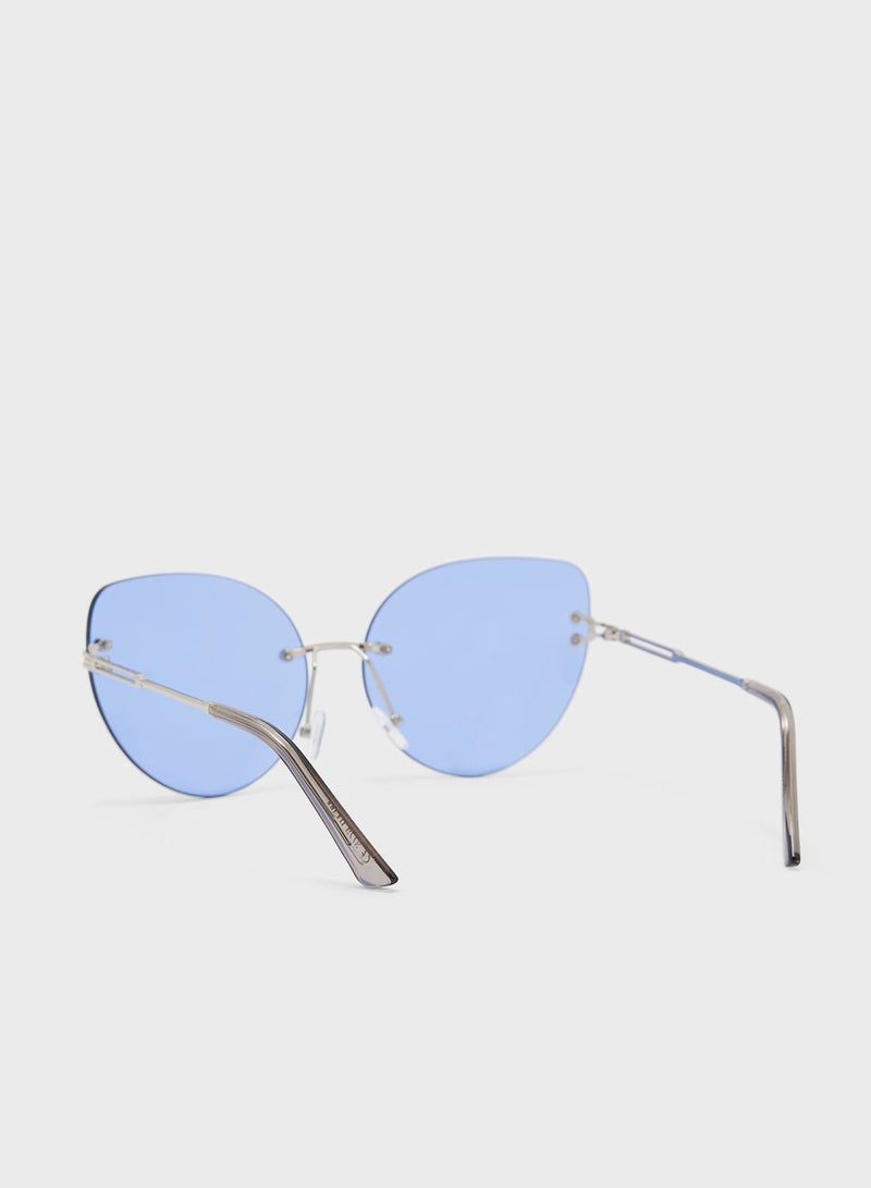 Ginger Rimless Cat Eye Sunglasses  - Image 2