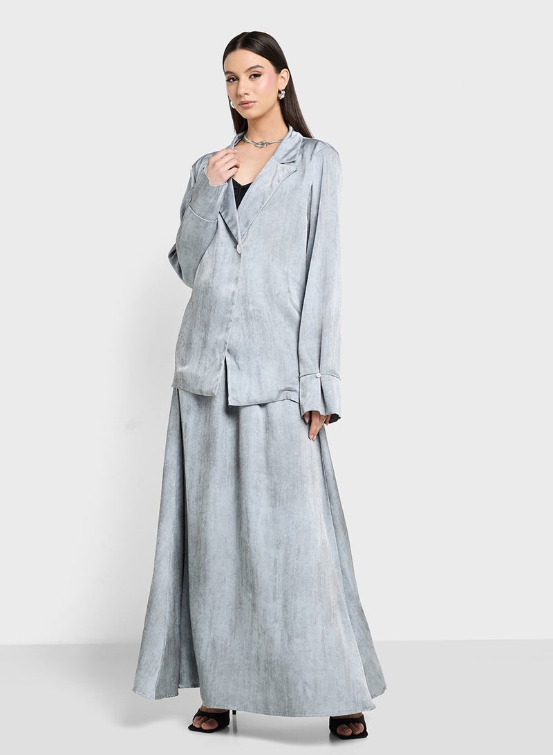ELLA Printed Jacket & Skirt Set  - Image 5