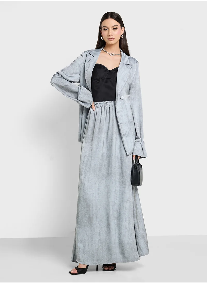 ELLA Printed Jacket & Skirt Set
