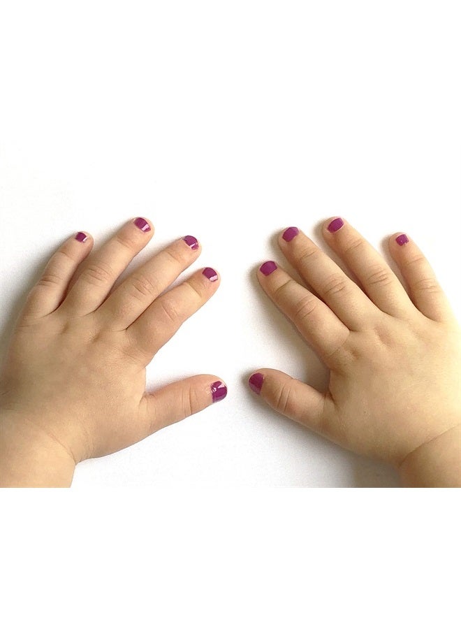 Miss NELLA LITTLE POPPET– Safe Special Bold purple Nail Polish for Kids, Non-Toxic & Odor Free Formula for Children and Toddlers, Natural Water Based for Easy Peel Off 