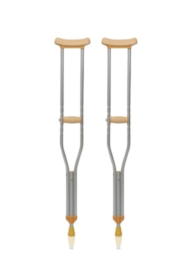ABRONN Adjustable Underarm Crutches for Adults Women & Kids - Non-Slip Tips - Ideal for Injury Recovery, Disability Support - Crutches for Elderly & Children, Crutch Height Customizable  - Image 1