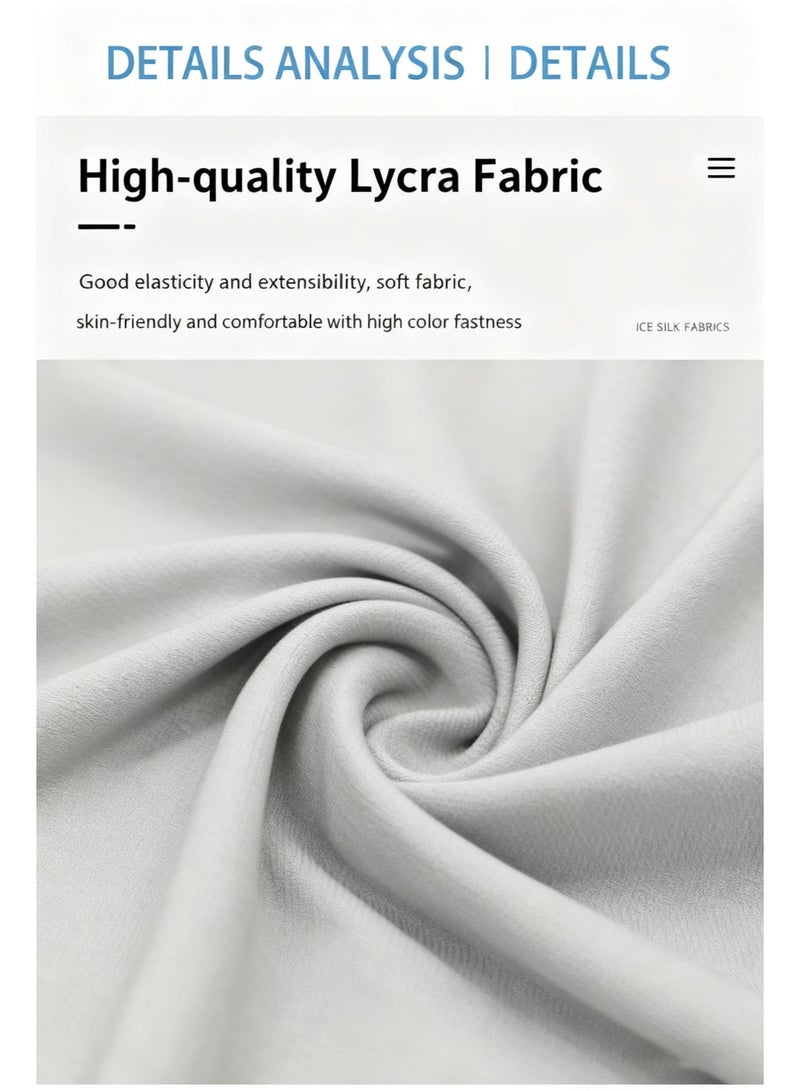 قناع واقي من الشمس لحماية الوجه من الشمس، حماية الوجه من الشمس، مادة امتصاص العرق، قناع واقي من الشمس خارجي، مناسب لمختلف الرياضات الخارجية، قناع واقي من الشمس قابل للتنفس مع تغطية للرقبة - Image 3