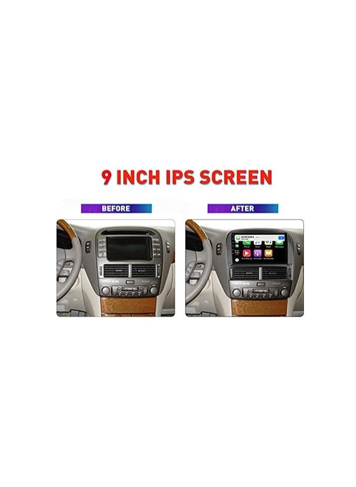 SHEZA STAR - Lexus Ls430 Android Screen 2004 2005 2006 4GB RAM 64GB ROM Support Apple Carplay Android Auto Wireless QLED Touch Screen AHD Night Vision Camera Included - Image 1