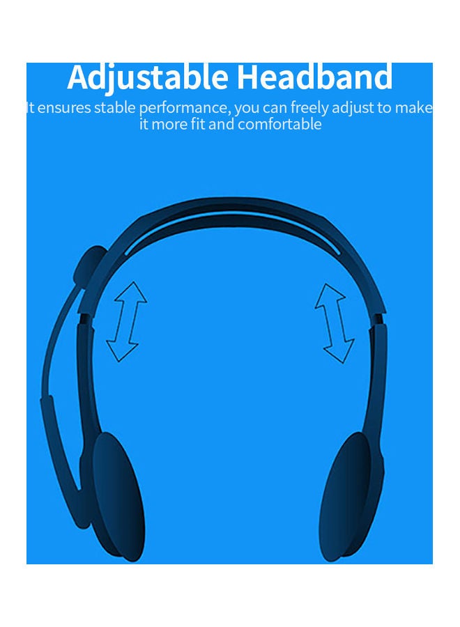 Logitech H111 Multifunctional Head-mounted Wired Stereo Headset Grey - Image 5