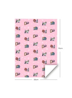 Share the Love UAE Kids Pink Wrapping Paper Pack – 4 Sheets (50 cm x 70 cm Each)  - Image 2
