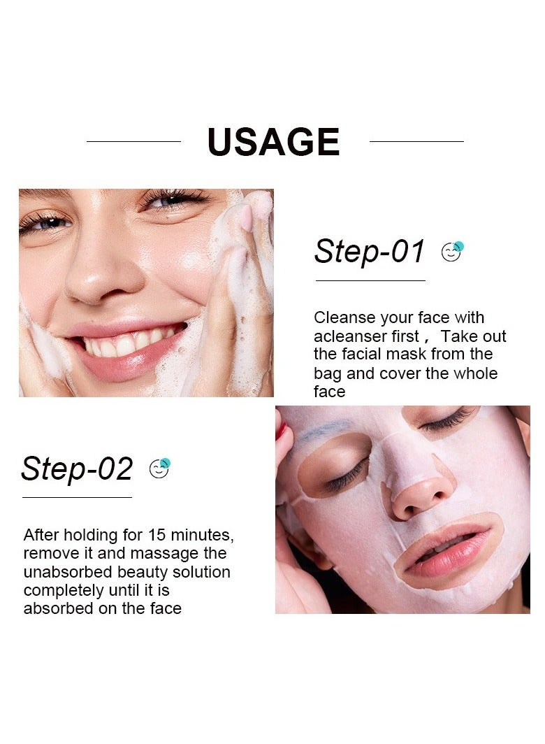 Kormesic Deep Sea Pearl Hydrating Brightening Sheet Mask Set - 5 Pack (25ml Each)  - Image 4