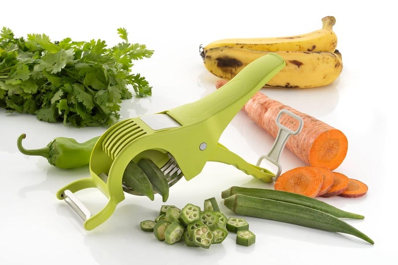 Dhami Enterprises Dhami Enterprises 2in1 Vegetable Cutter Versatile Slicing and Dicing Tool for Effortless Food Prep  - Image 4