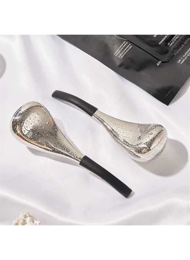pfefe Ice Globes Facial Skin Care Tools for Women Face Eyes, Stainless Steel Face Beauty Cryo Sticks for Girls Ladies, Esthetician Supplies Cooling Spa Globes Cold Roller with Storage Case - Image 2