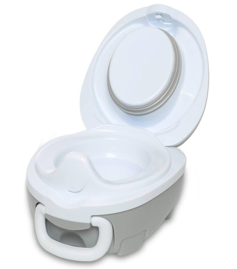My Carry Potty - Grey Pastel Travel Potty, Award-Winning Portable Toddler Toilet Seat for Kids to Take Everywhere - Image 4