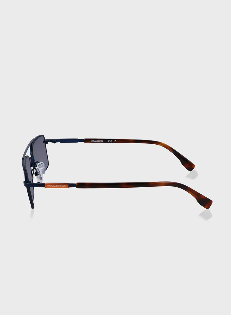 كارل لاغرفيلد Polarized Rectangle Sunglasses Kl348S