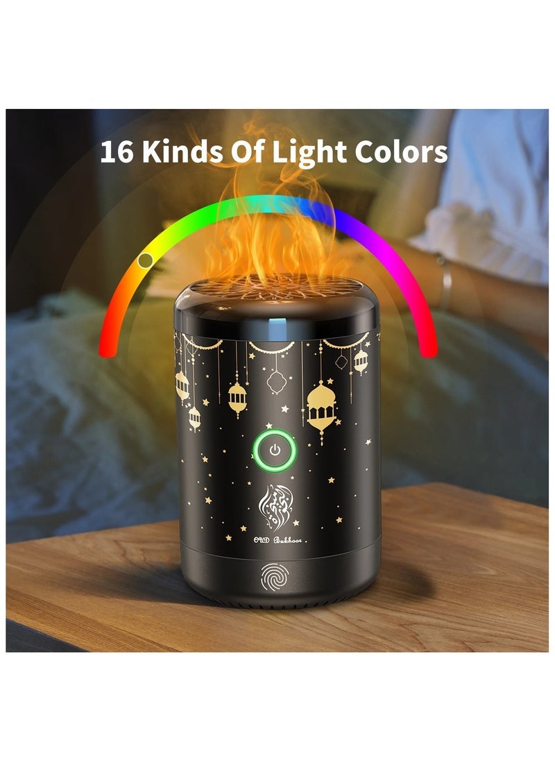 ELTRAZONE Mini Portable Incense Burner with USB Rechargeable Battery | Electric Arabic Oud Holder & Aroma Diffuser for Home, Office & Car | Compact Flameless Bakhoor Burner for Muslim Home Décor & Gifting | Elegant Travel-Friendly Design - Image 3