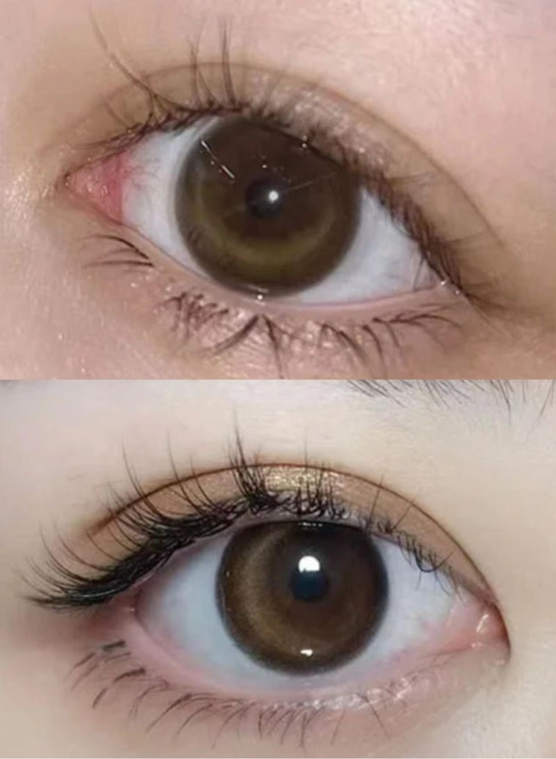 Unibling Halfmoon Gloss Yearly Colored Unisex Cosmetic Contact Lenses, Enlargement Collection - Image 1