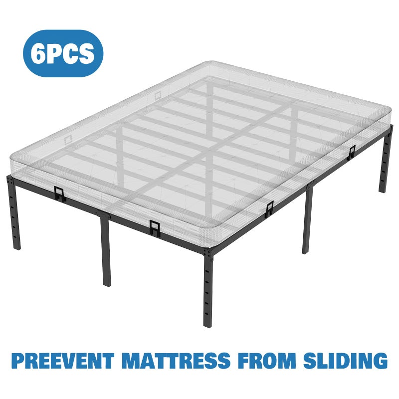 HusDream Mattress Holder for Metal Bed Frame Extra Thick Slide Stopper to Keep Mattress from Sliding 6 Pcs Non Slip - Image 3