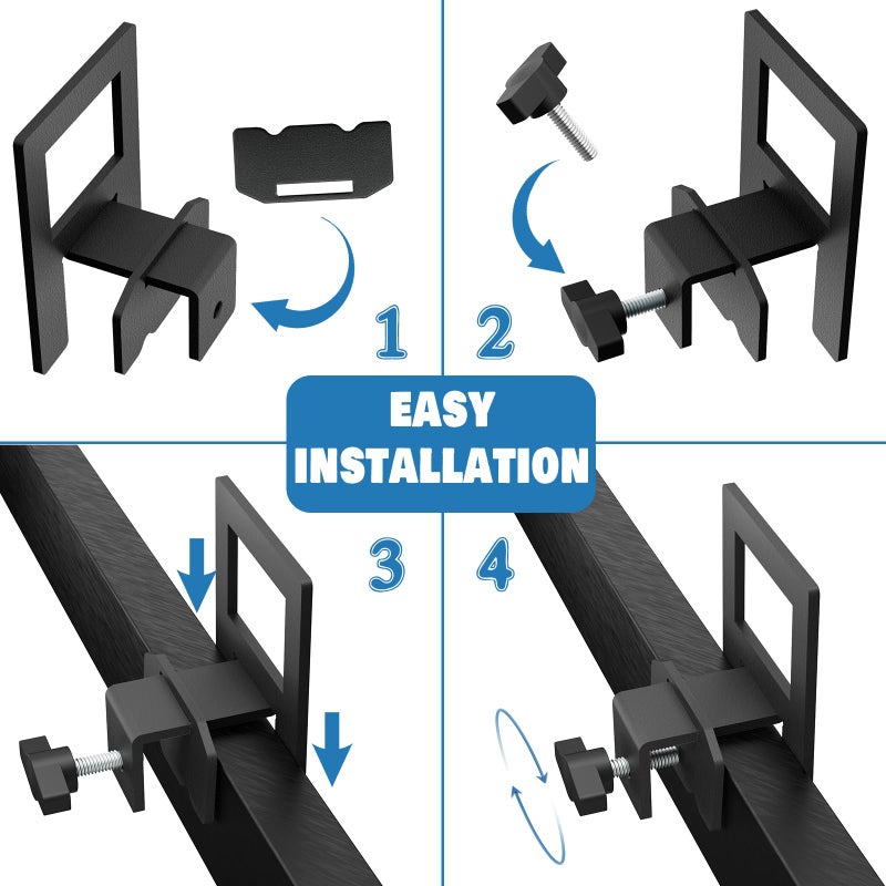 HusDream Mattress Holder for Metal Bed Frame Extra Thick Slide Stopper to Keep Mattress from Sliding 6 Pcs Non Slip - Image 4