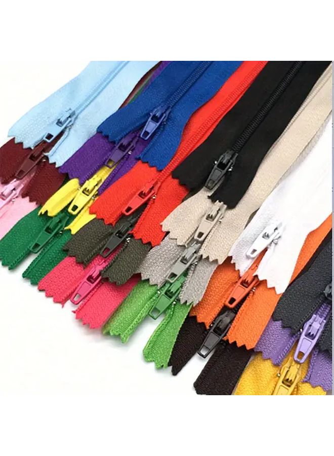 15Pcs Nylon Closed Tail Zippers 15cm Assorted Colors For Pants Sewing - Image 3
