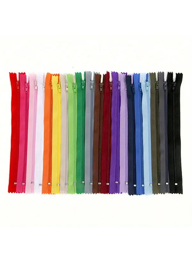 15Pcs Nylon Closed Tail Zippers 15cm Assorted Colors For Pants Sewing - Image 1