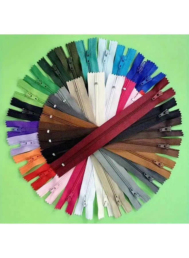 15Pcs Nylon Closed Tail Zippers 15cm Assorted Colors For Pants Sewing - Image 2
