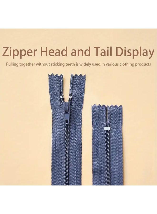 15Pcs Nylon Closed Tail Zippers 15cm Assorted Colors For Pants Sewing - Image 5