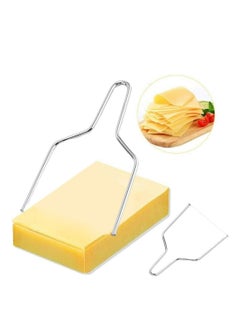 Oasisgalore Stainless Steel Cheese Cutter Slicer with Y-Type Wire, Handheld for Mozzarella, Cheddar, Gruyere  - Image 1
