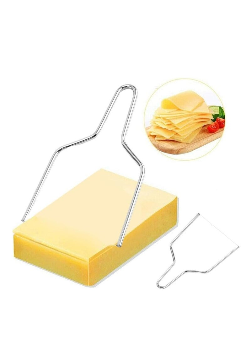 Oasisgalore Stainless Steel Cheese Cutter Slicer with Y-Type Wire, Handheld for Mozzarella, Cheddar, Gruyere  - Image 1