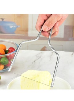 Oasisgalore Stainless Steel Cheese Cutter Slicer with Y-Type Wire, Handheld for Mozzarella, Cheddar, Gruyere  - Image 4