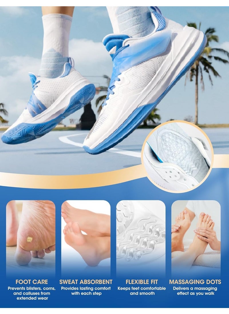 Meetion 3 Pairs Ball of Foot Cushions for Women, gliship Metatarsal Pads Women High Heel Comfort Pads, Foot Pads for Balls of Feet Shoe Gummies for Heels Gel Insoles Ball of Foot Cushions Fits Any Shoes Clear  - Image 2