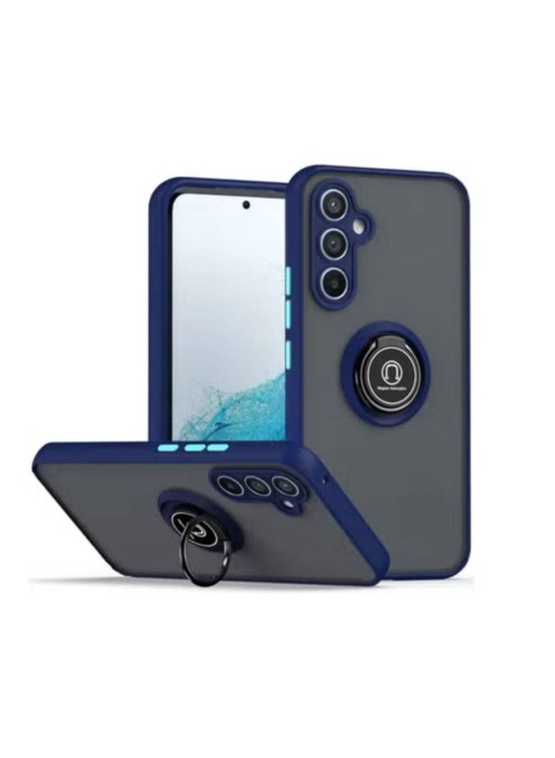 AROAQ Samsung Galaxy A54 5G Kickstand Case Rotating Metal Ring Matte Hard Cover Shockproof Bumper Anti Fingerprint Magnetic Car Mount Compatible - Image 1