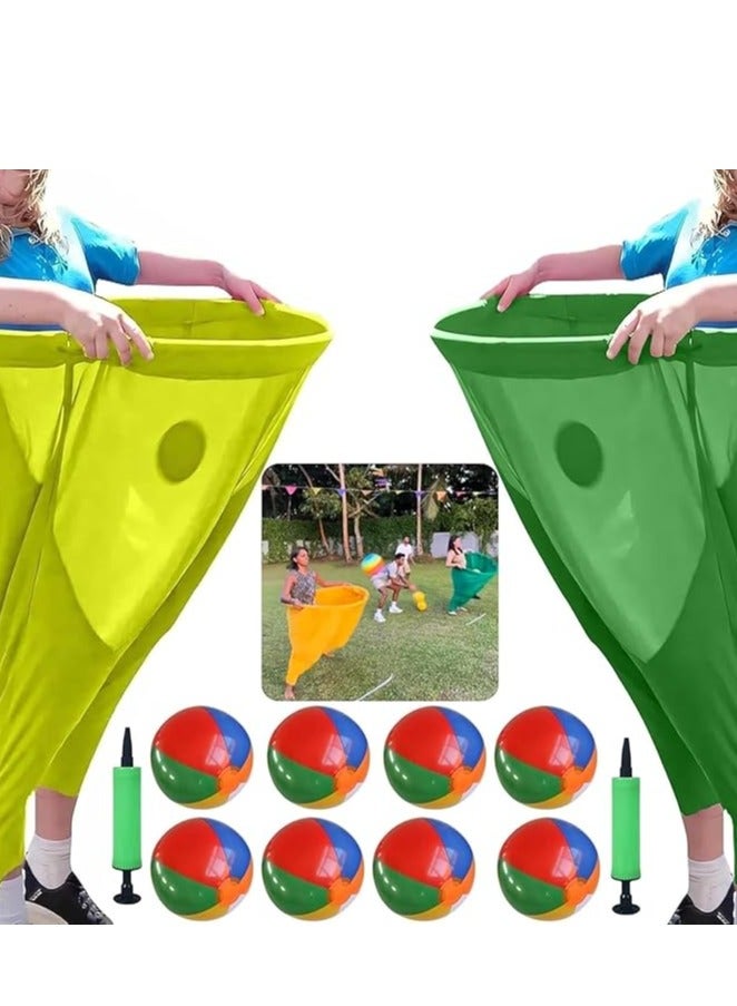 general Granny Pants Yard Game, Granny Pants Outdoor Game – Hilarious Inflatable Ball Relay Set with Giant Stretchy Pants, 2 /8 Balls and 1Pump for Kids, Adults, Backyard Parties and Field Day - Image 1