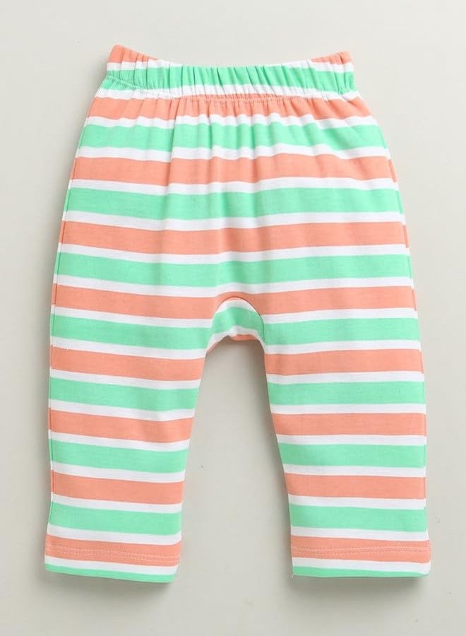 BUMZEE Boys Cotton Diaper Pant Peach & Multi - 0-3 Months (Peb10926B-pch) - Image 3
