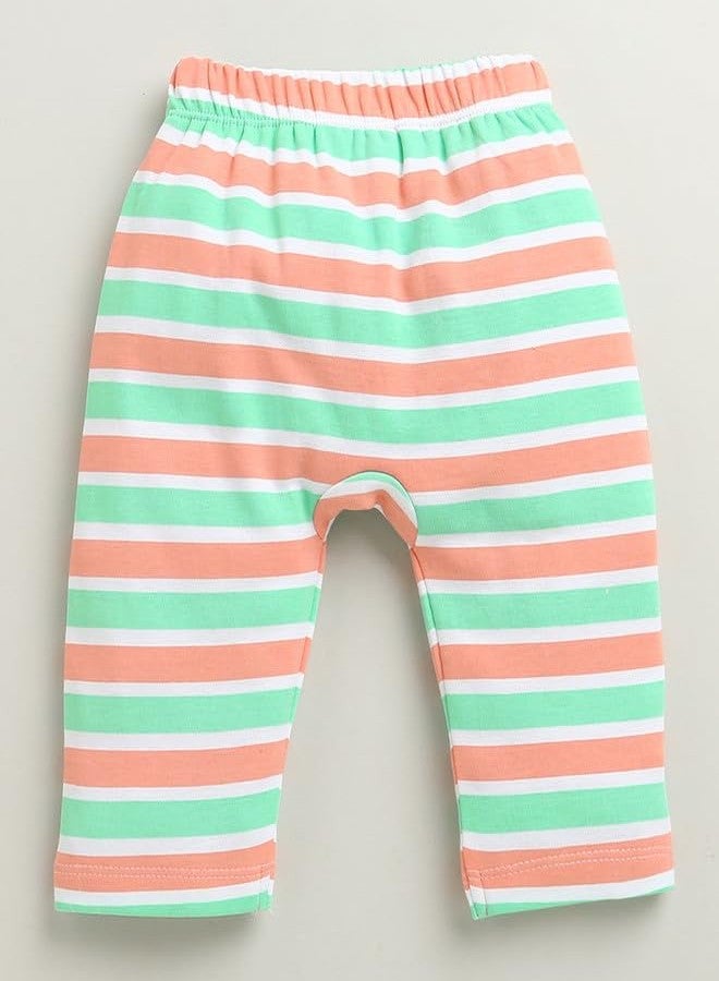 BUMZEE Boys Cotton Diaper Pant Peach & Multi - 0-3 Months (Peb10926B-pch) - Image 2