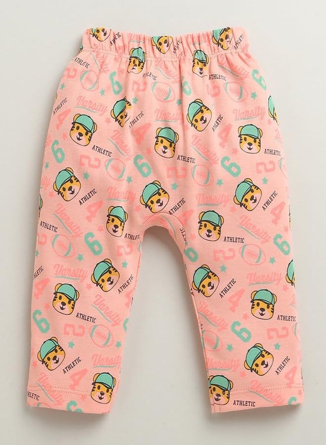 BUMZEE Boys Cotton Diaper Pant Peach & Multi - 0-3 Months (Peb10926B-pch) - Image 4