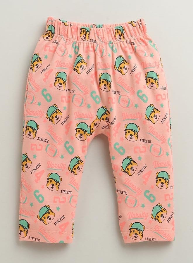 BUMZEE Boys Cotton Diaper Pant Peach & Multi - 0-3 Months (Peb10926B-pch) - Image 5