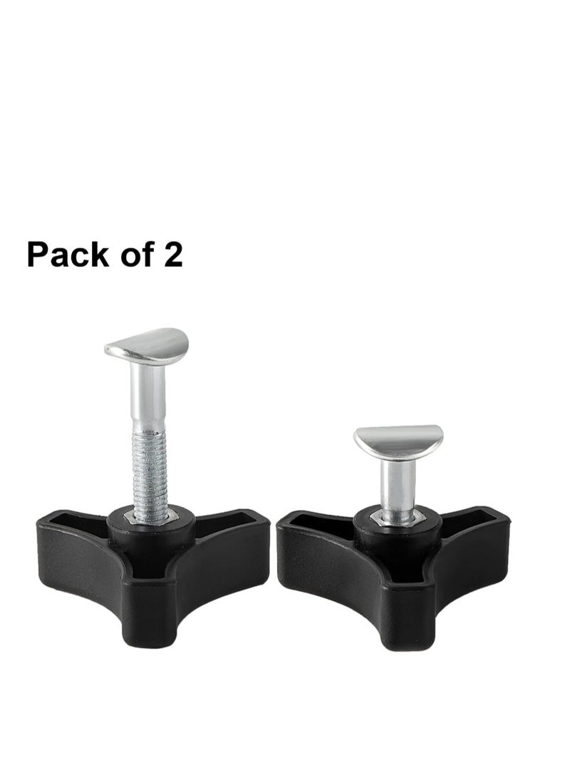 Yakumuz 2 Sets Lawn Mower Handle Knobs Nut Bolt, Yakumuz Triangular Handle Fastening Screw Set Replacement for Honda Lawn Mower & Other Lawn Mower - Image 3