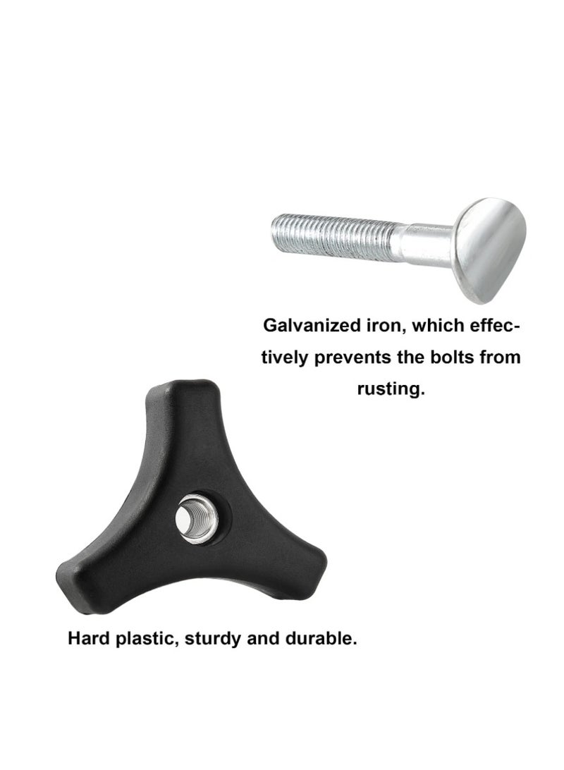 Yakumuz 2 Sets Lawn Mower Handle Knobs Nut Bolt, Yakumuz Triangular Handle Fastening Screw Set Replacement for Honda Lawn Mower & Other Lawn Mower - Image 4