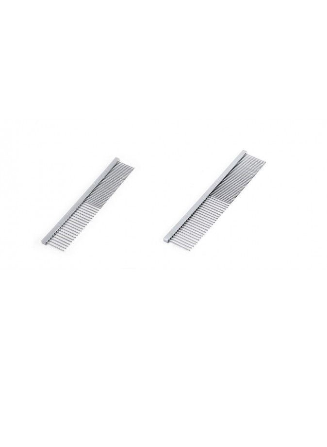 Widely spaced Fine-toothed Pet Straight Comb