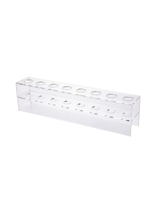 STAND ONLY: Clear Tek 12.9 x 2.4 x 3.2 Inch Stand For Champagne Flutes, 1 Double Deck Stand For Mimosa Glasses - Cones Sold Separately, 8 Holes, Clear Acrylic Stand For Glasses - pzsku/Z2FAE6E5EA33C93386EE1Z/45/1748264570/e29d43b6-6a75-4c4b-a614-795d3401da5a