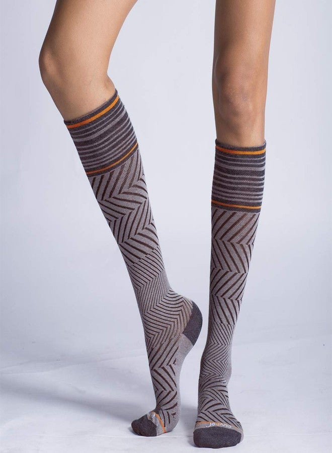 ja vie 76% Merino Wool Compression Socks 15-20mmHg Seamless Toe for Women & Men - Image 4