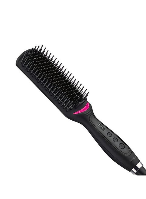 Revlon One Step Straight and Shine Heated Brush. Ionic technology, 10 digital LCD settings. 1 hour auto shut-off. Upto 220C.
