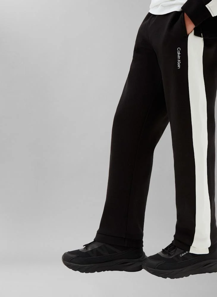 Calvin Klein Jeans Pvh Black Colour-Blocked Terry Track Top And Joggers Set for Men | Best Price UAE