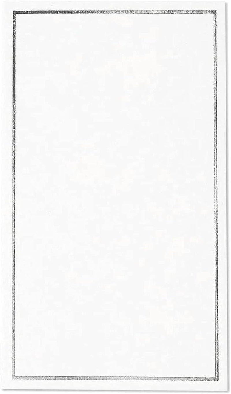 Best 100 Pack Silver Foil Border Place Cards for Table Setting 35 x 2 In Blank Name Cards for Wedding Baby Showers Banquets Reserved Seating Accessories for Events - Image 4