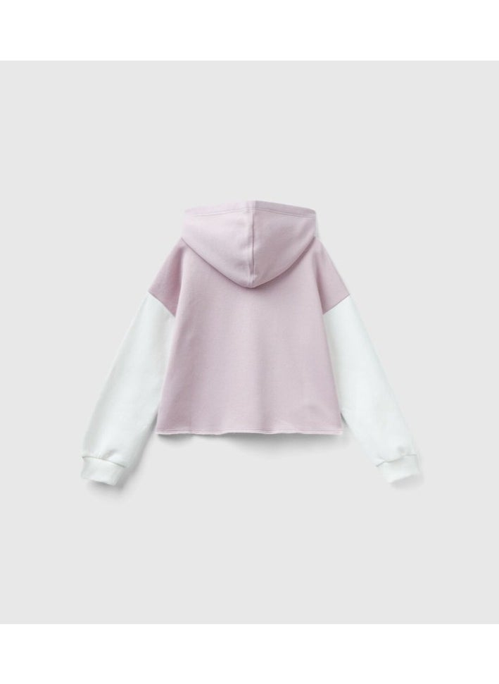 Benetton - HOODIE WITH SEQUINS - Image 1